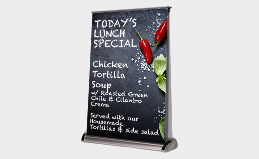 Mini Silverwing Retract, 16.5x11.7 2 Sided Design