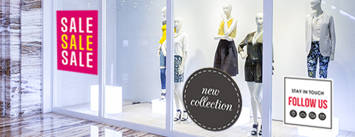 White Window Cling Sticker