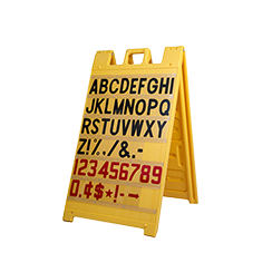 Signicade Yellow Message Board, 3' x 2'